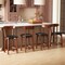 Costway 23.5" Bar Stool Set of 2/4 with Curved Backrest & Footrest Counter Height Stools